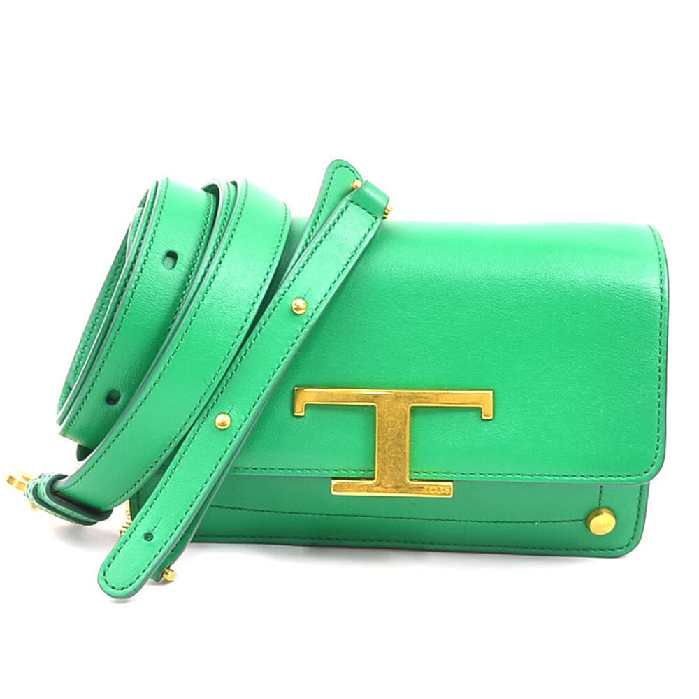 Tod's TOD'S Shoulder Bag, Waist T-Timeless Leather, Green, Women's h32525j